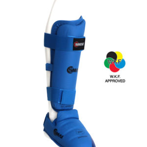 Protezione tibia piede omologato WKF Smai